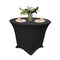 Stretch Spandex Fitted Tablecloth 36 Inch Round Wrinkle Free with Reinforced Leg Pockets